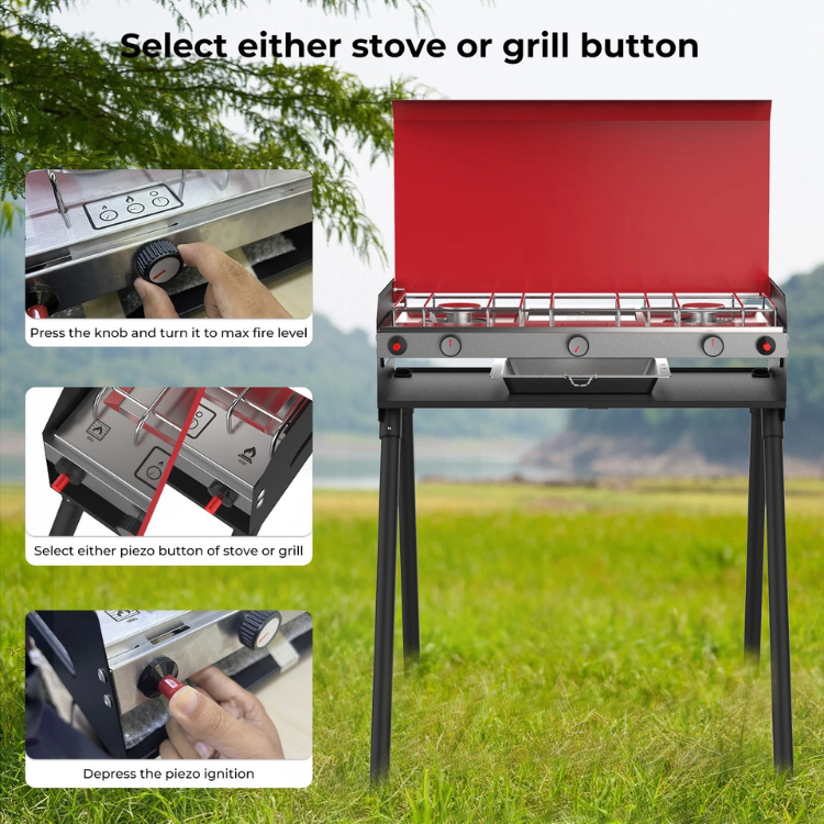 Camping Stove 3 Burner JK-6330