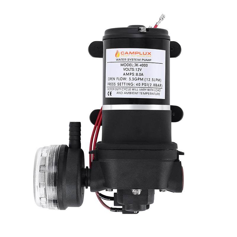 CAMPLUX Outdoor Water Pump 12.5LPM Self-Priming High Pressure Camping Pump 40PSI