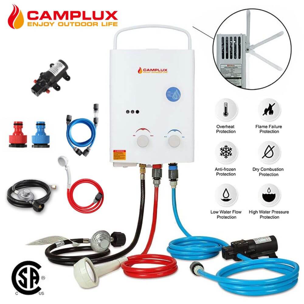 6 Liter Camping Hot Water System
