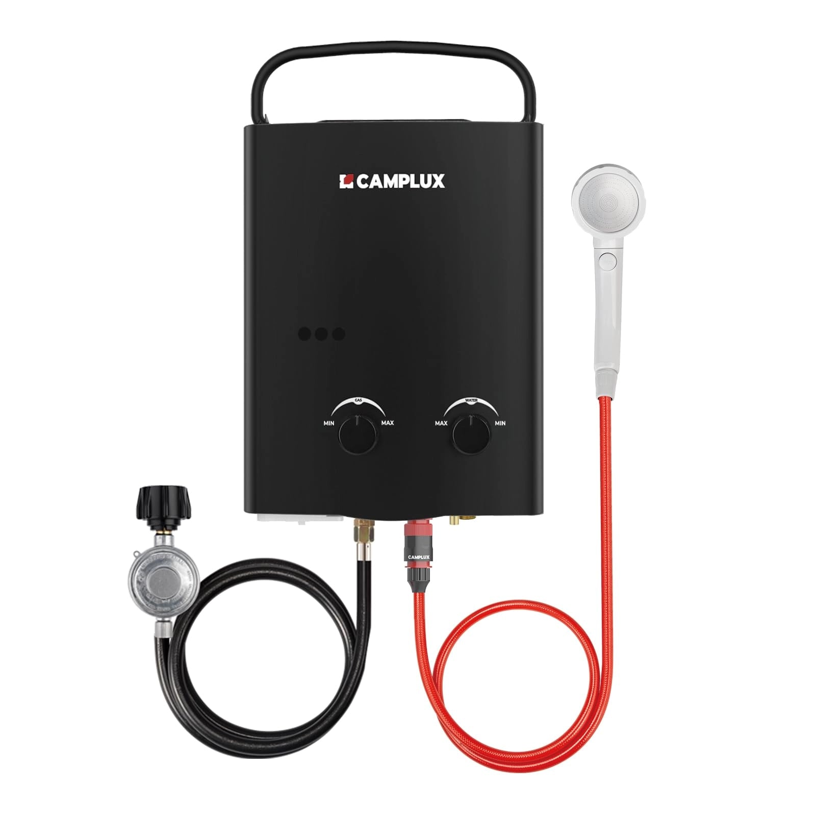 camplux ay132 portable hot water systems black