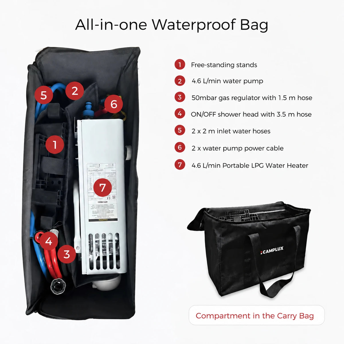 camplux ay132max complete kit with carry bag