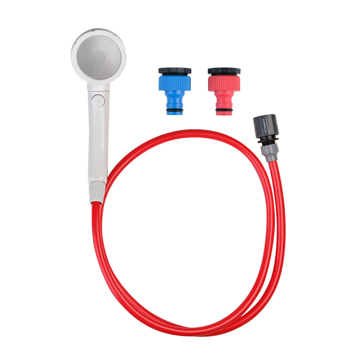 CAMPLUX Handheld Round Spray Shower Head With 1.5m Hose On/Off Switch