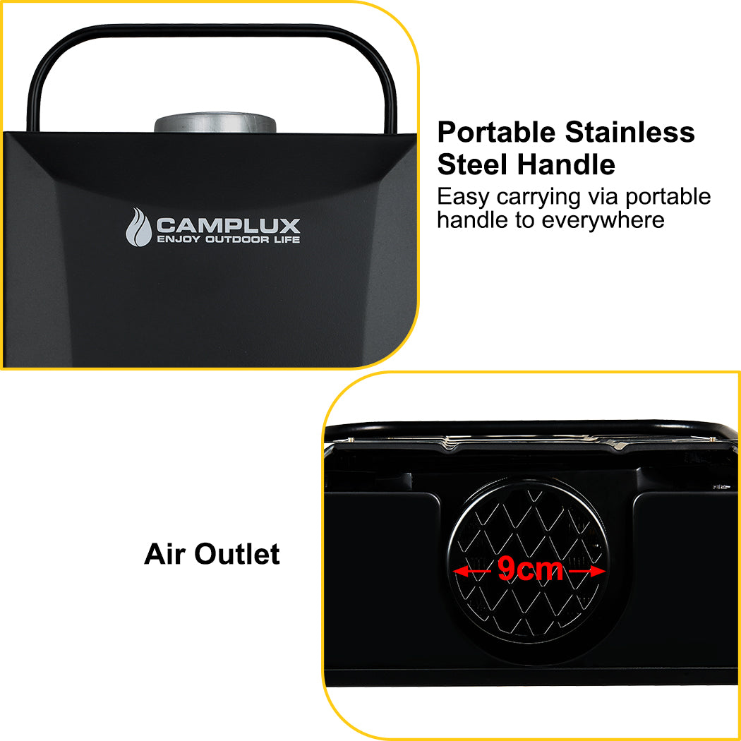 8 Liter Camplux Portable Water Heater, Instant Heat, with 6L Pump & Sprayer